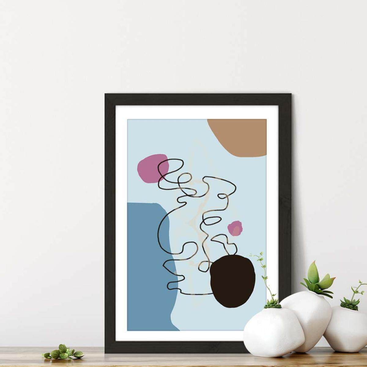 Floating Minds No.3 Art Print Black Frame – image 6