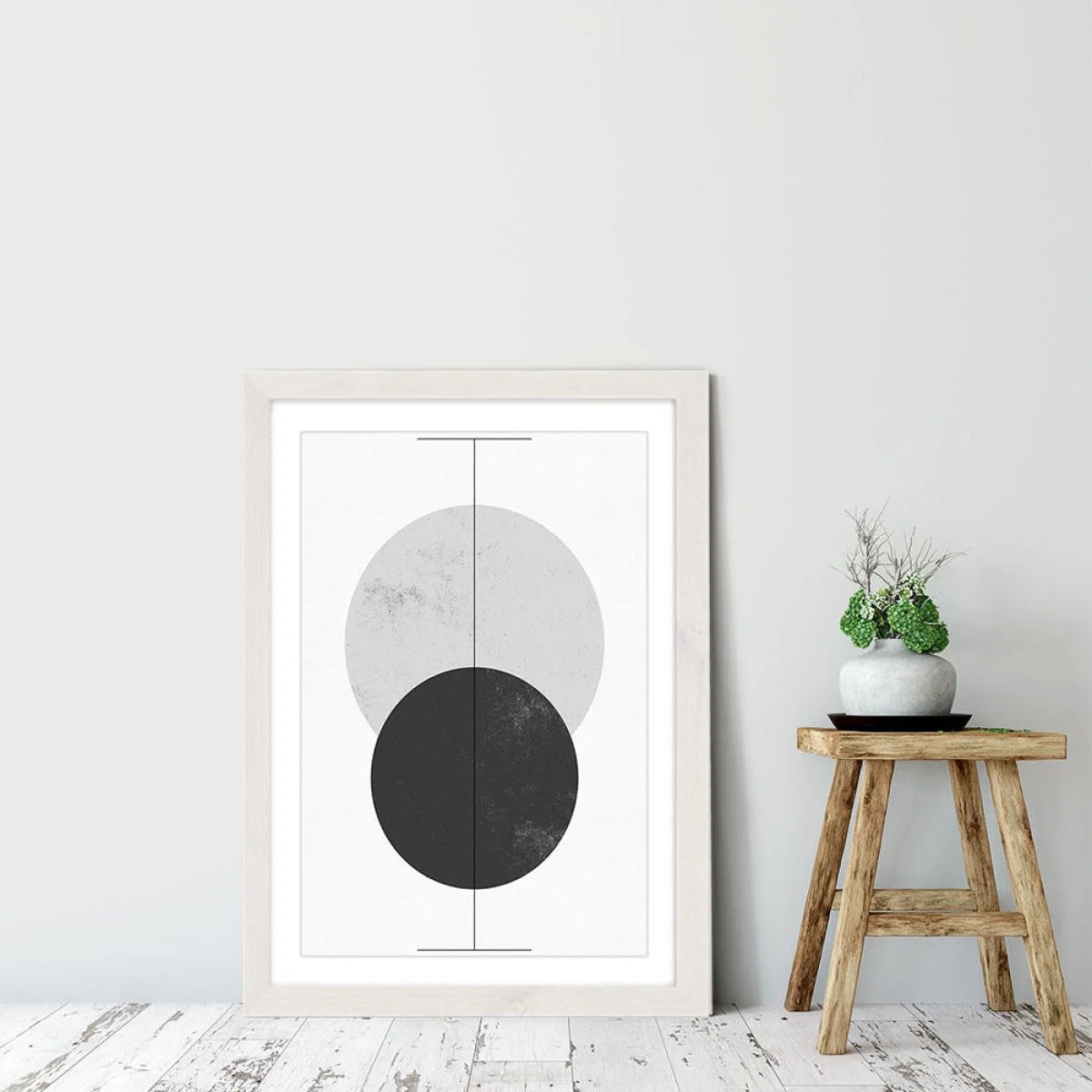 Geometry No. 5 Art Print White Frame – image 2