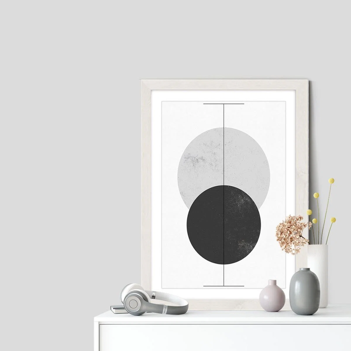 Geometry No. 5 Art Print White Frame – image 6