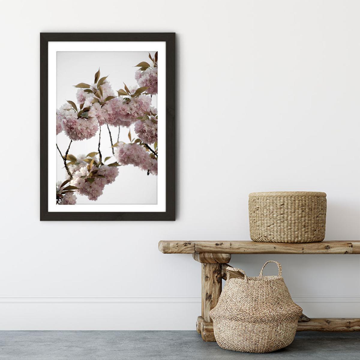 Clouds of Cherry Flowers Art Print Black Frame – image 5