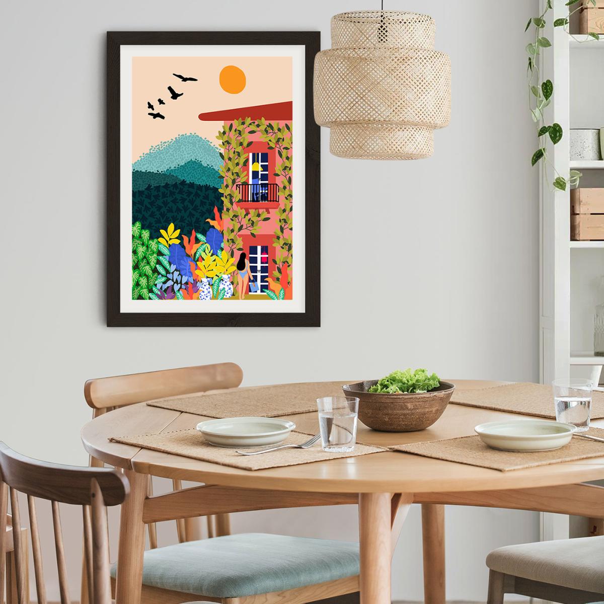 Summer House Art Print Black Frame – image 10