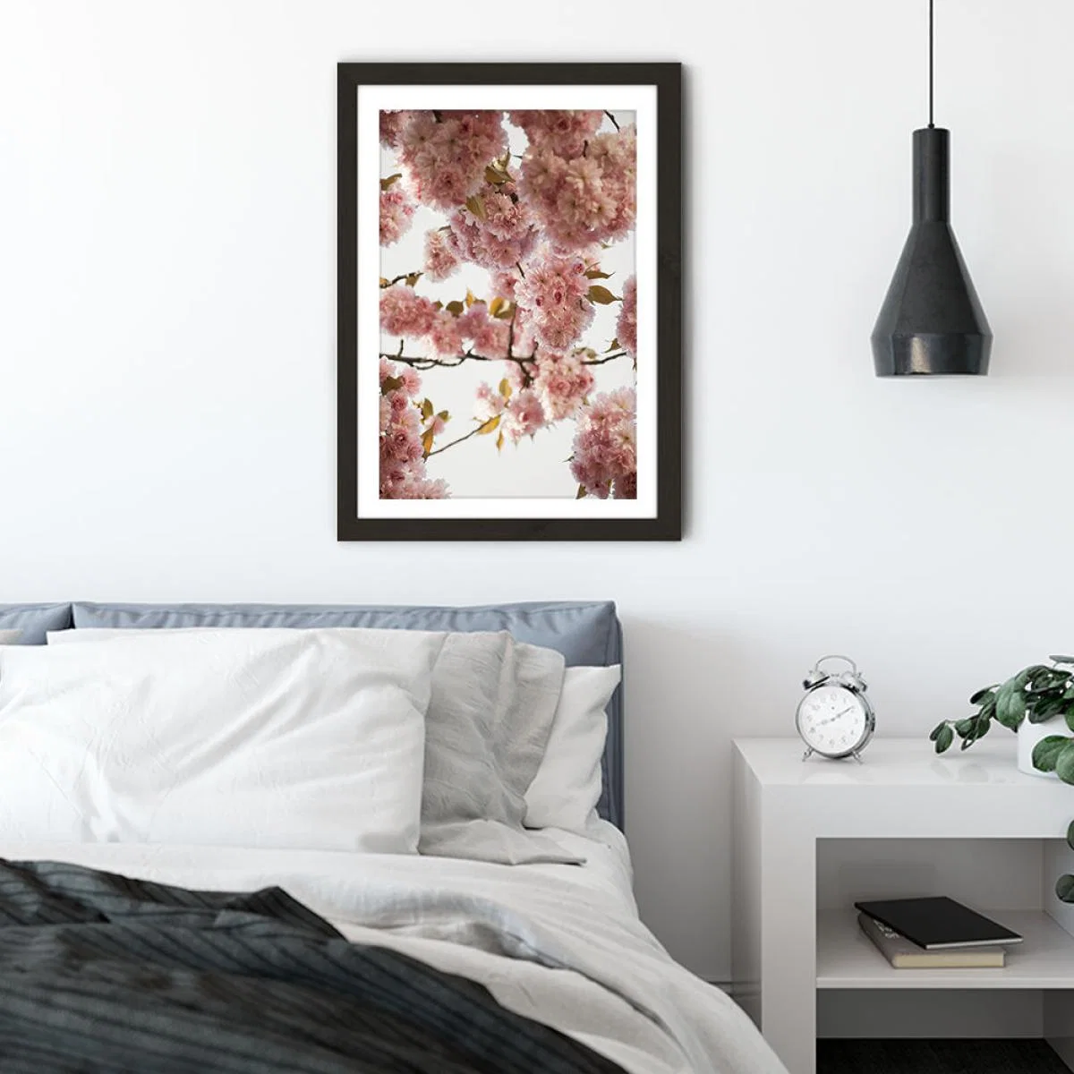 Blush Spring Art Print Black Frame – image 2