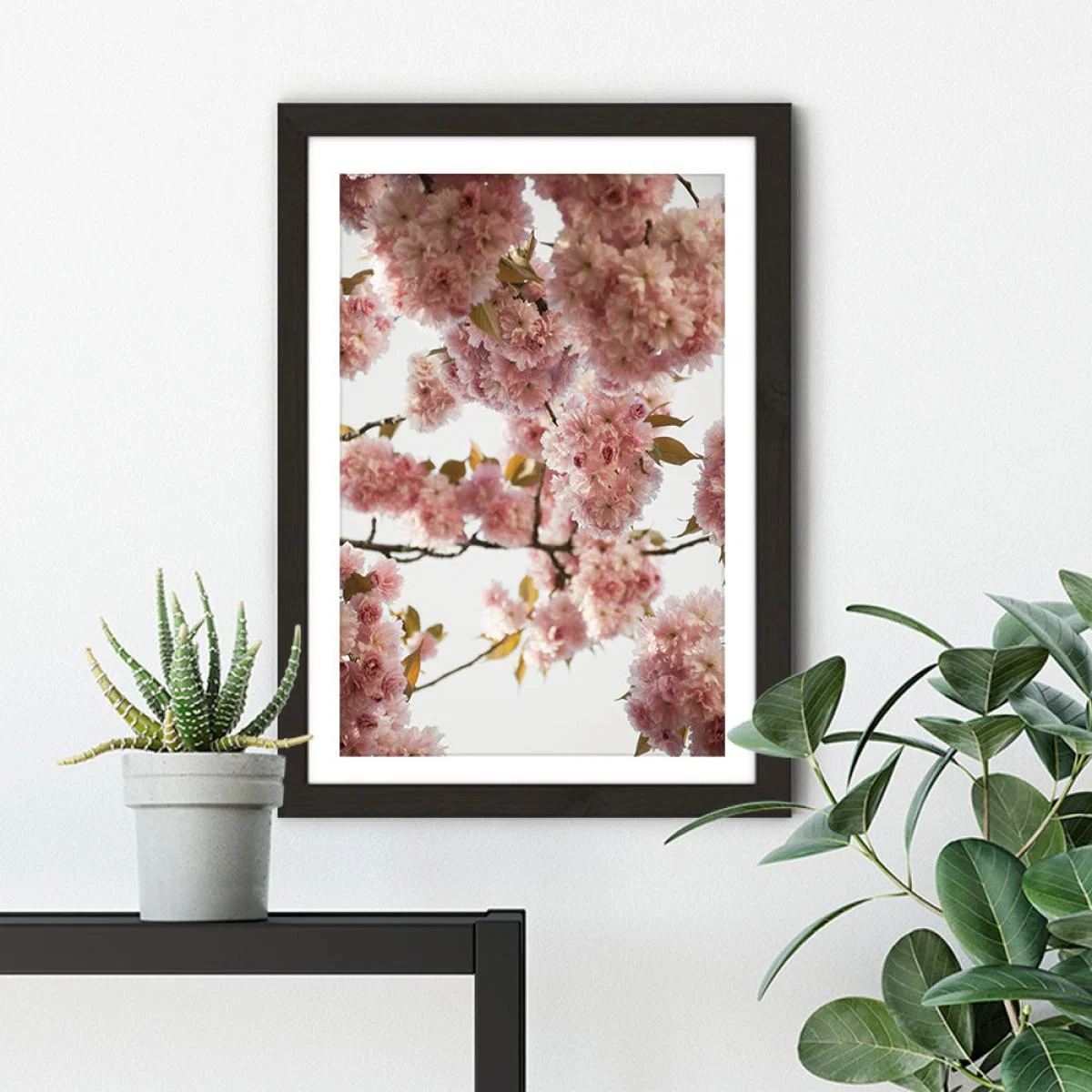 Blush Spring Art Print Black Frame – image 3