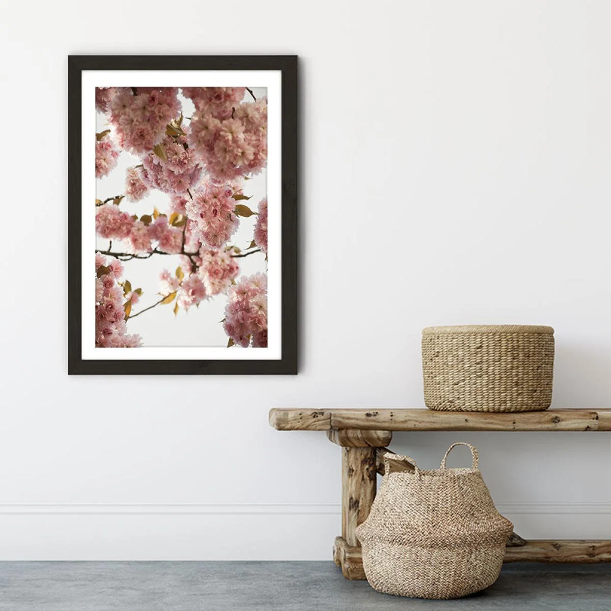 Blush Spring Art Print Black Frame – image 4