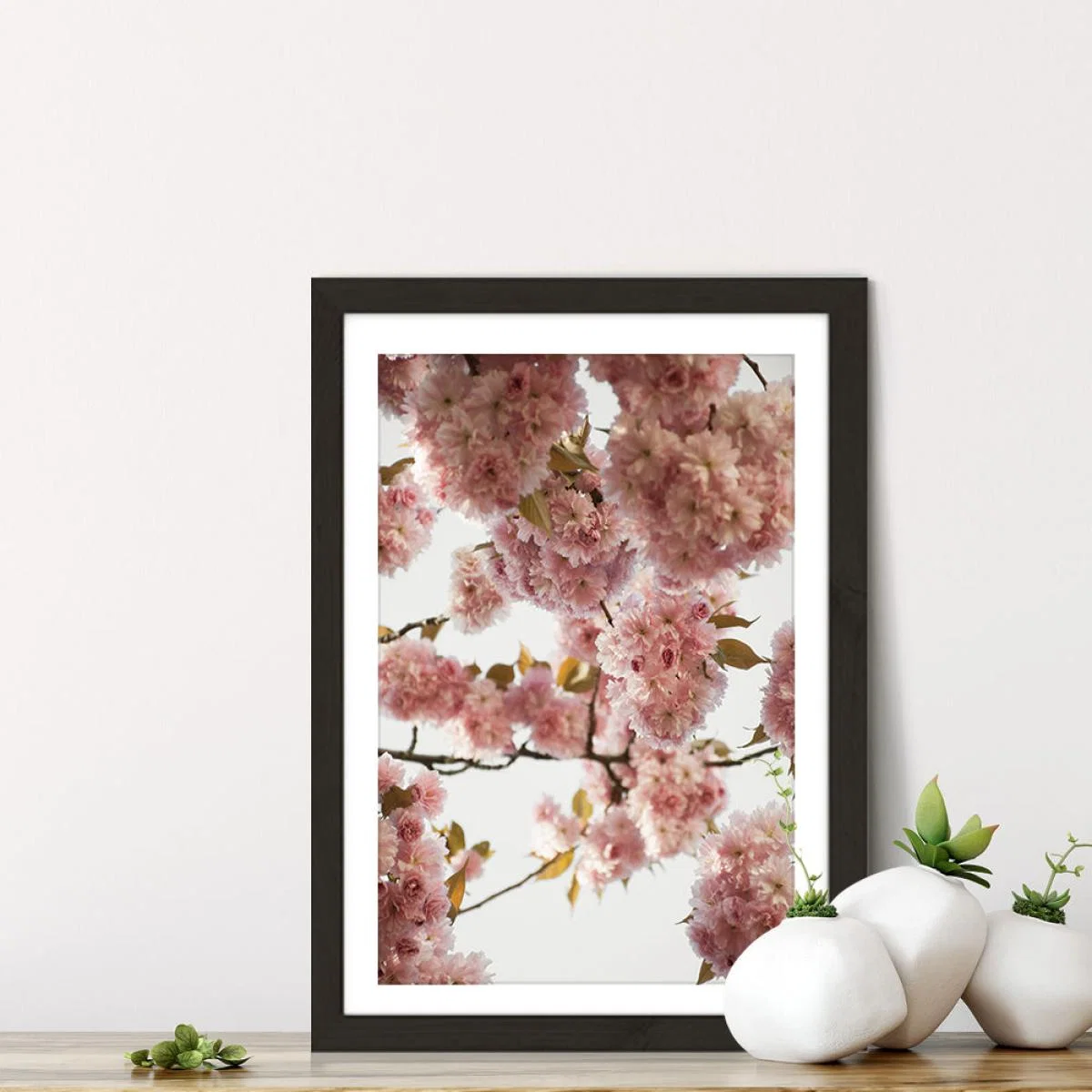 Blush Spring Art Print Black Frame – image 5