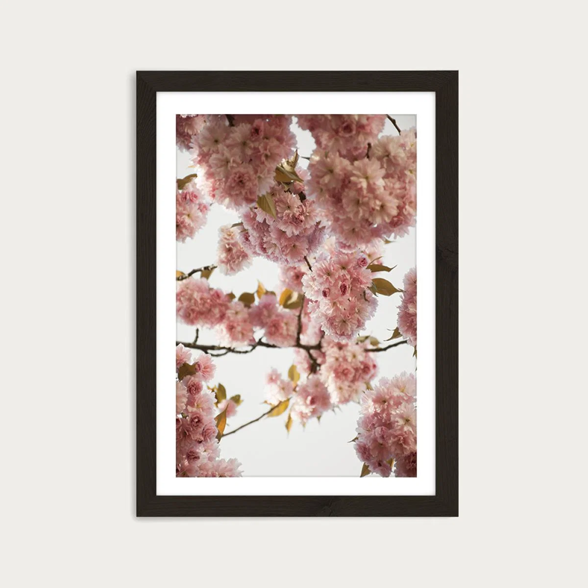 Blush Spring Art Print Black Frame – image 1
