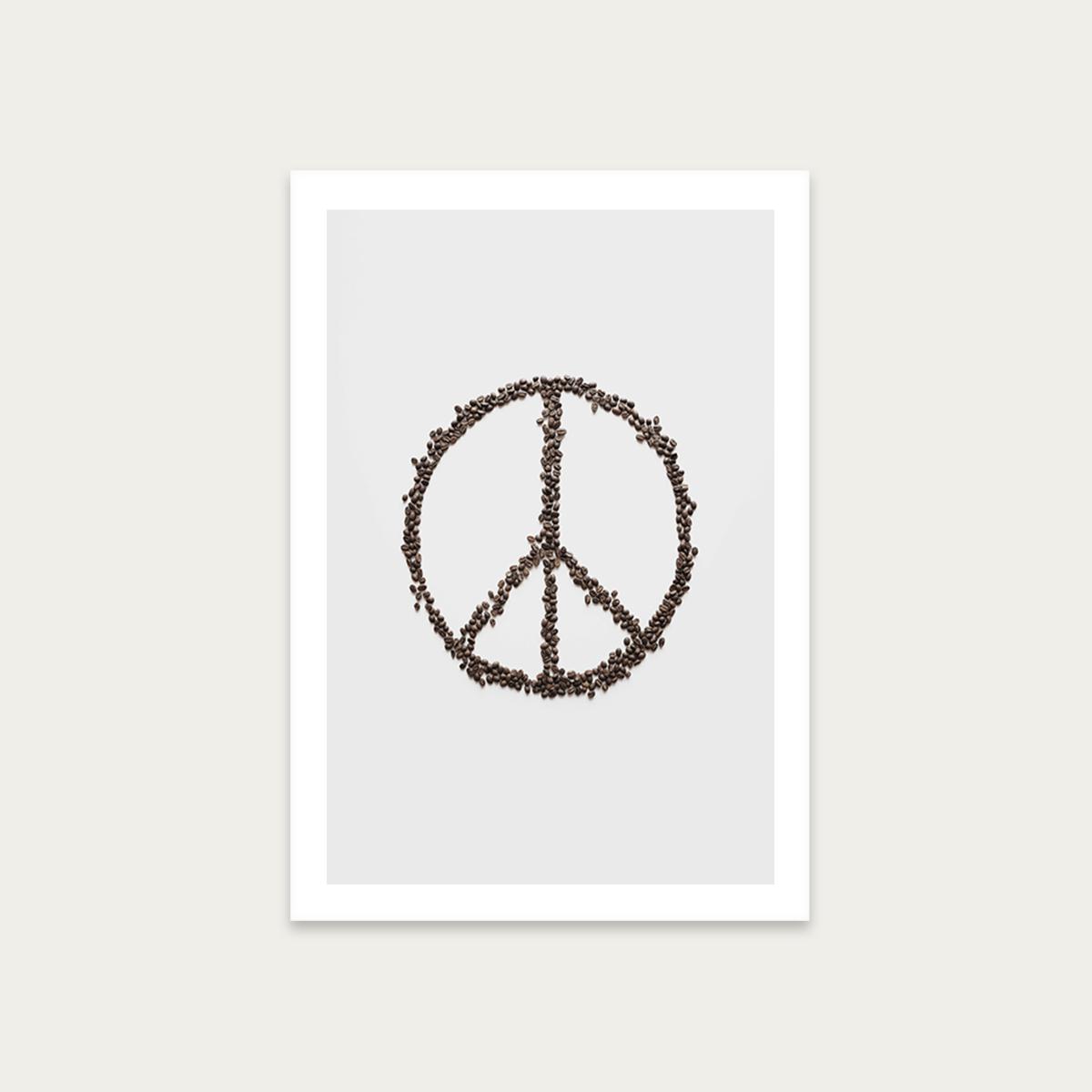 Coffee And Peace Essentials Art Print Unframed
