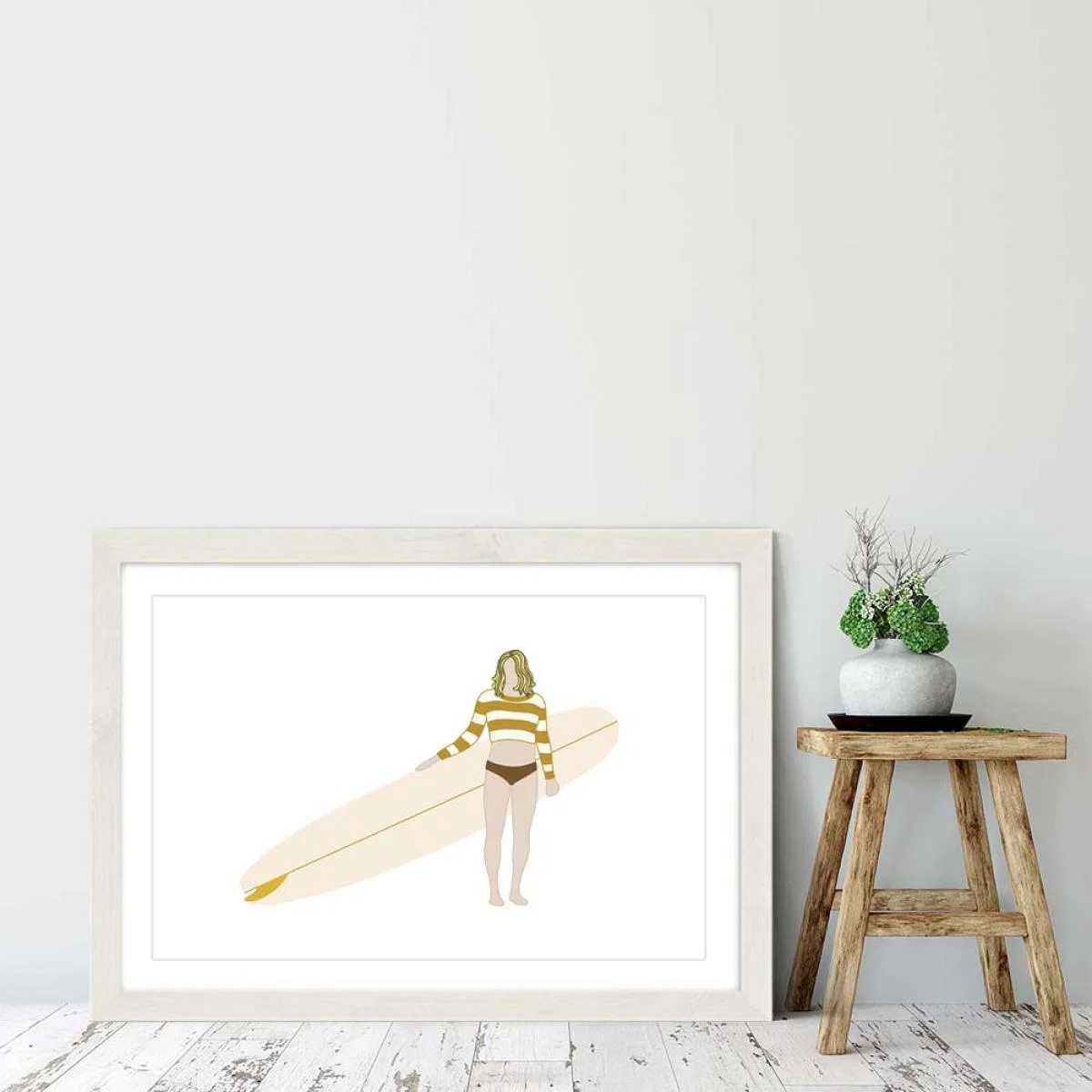 Camille Art Print White Frame – image 6