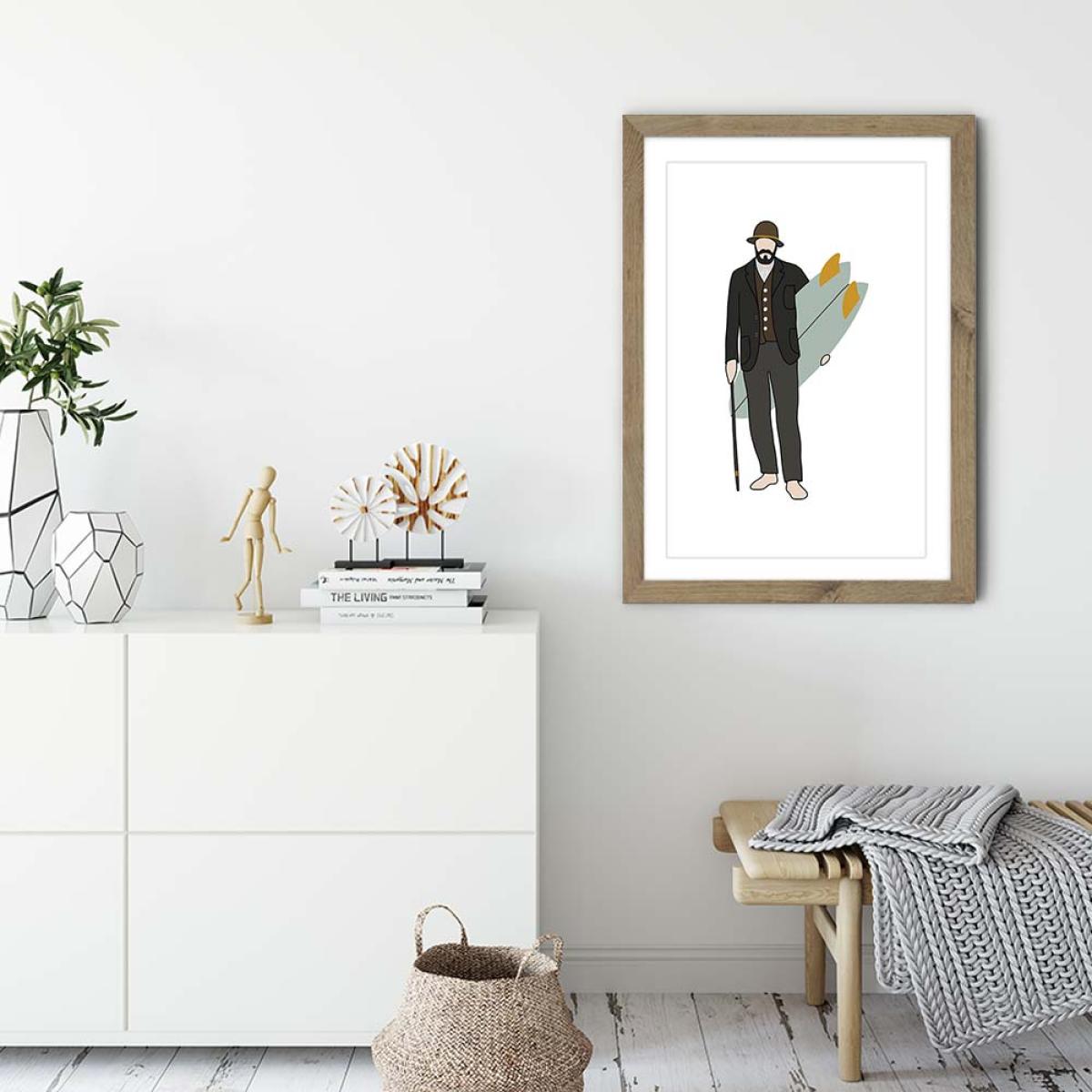 Dapperly Art Print Oak Frame – image 3