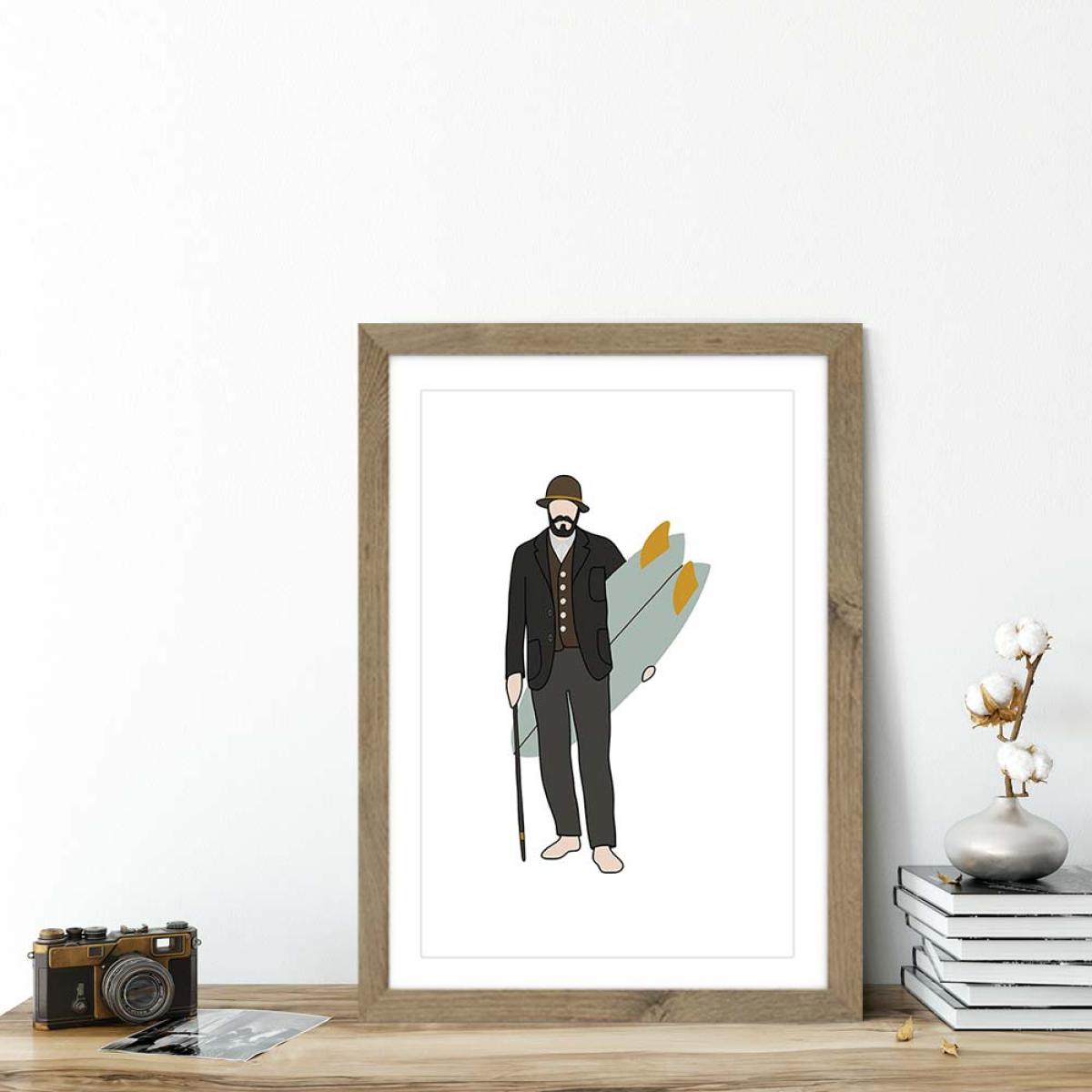 Dapperly Art Print Oak Frame – image 5