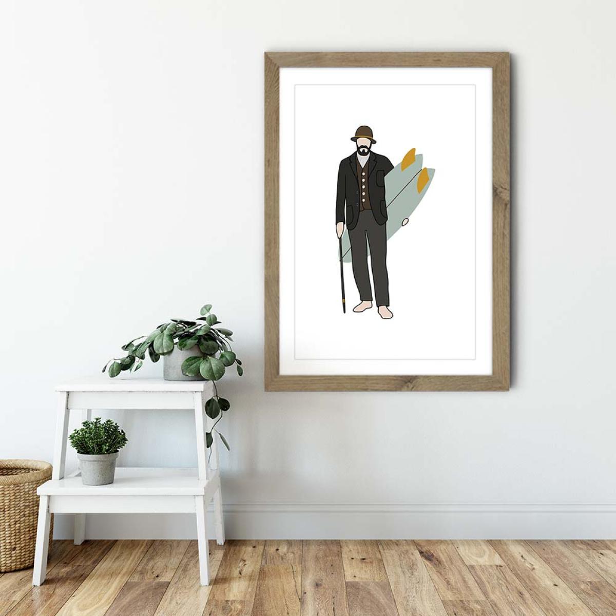 Dapperly Art Print Oak Frame – image 6