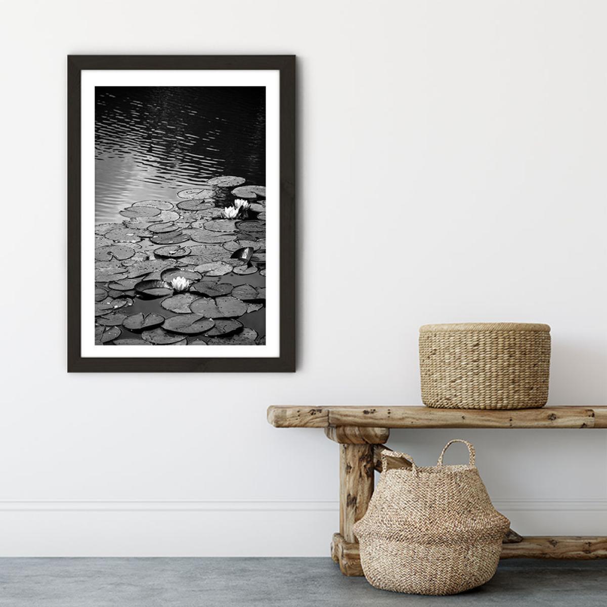 Floating on The Water Art Print Black Frame – image 4