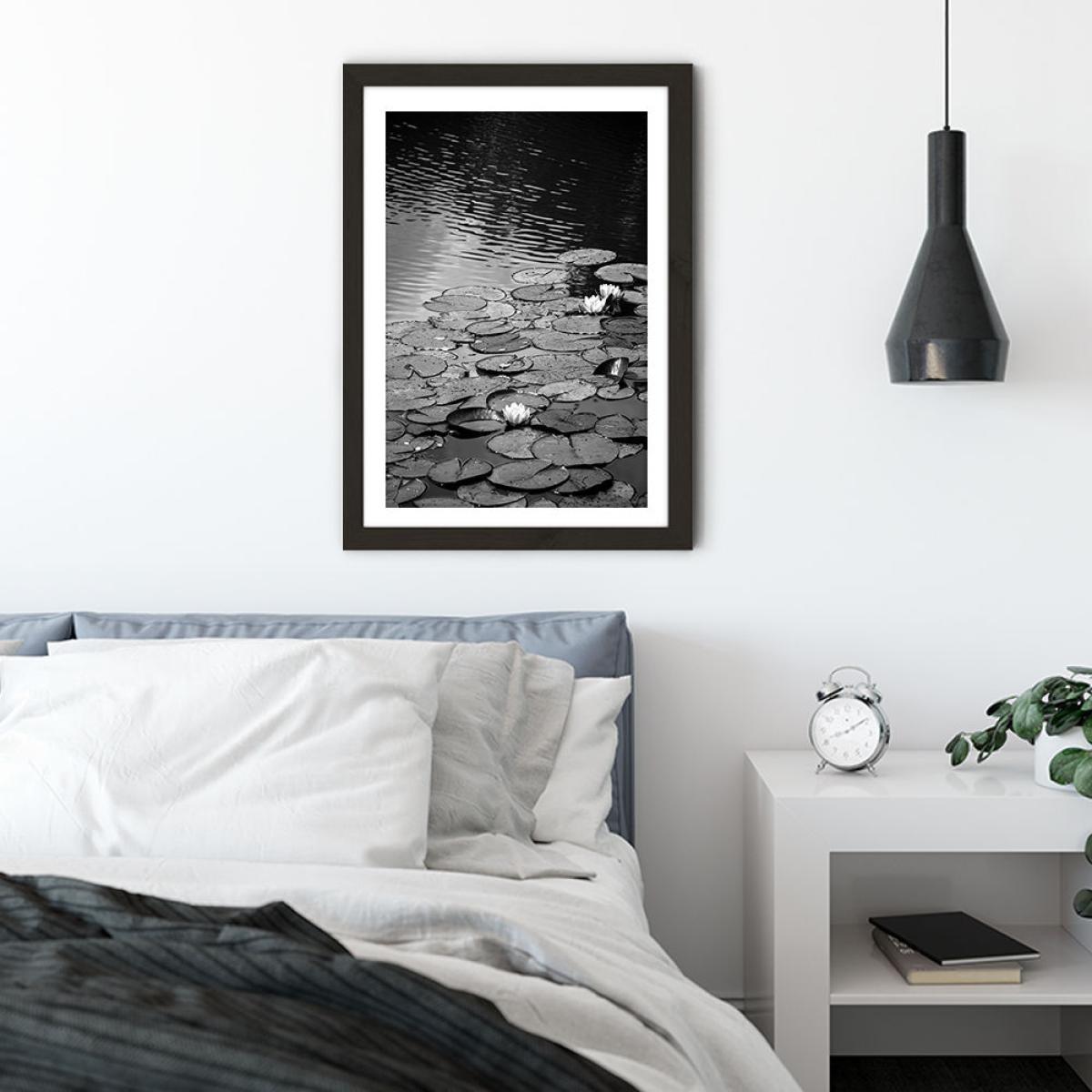 Floating on The Water Art Print Black Frame – image 5