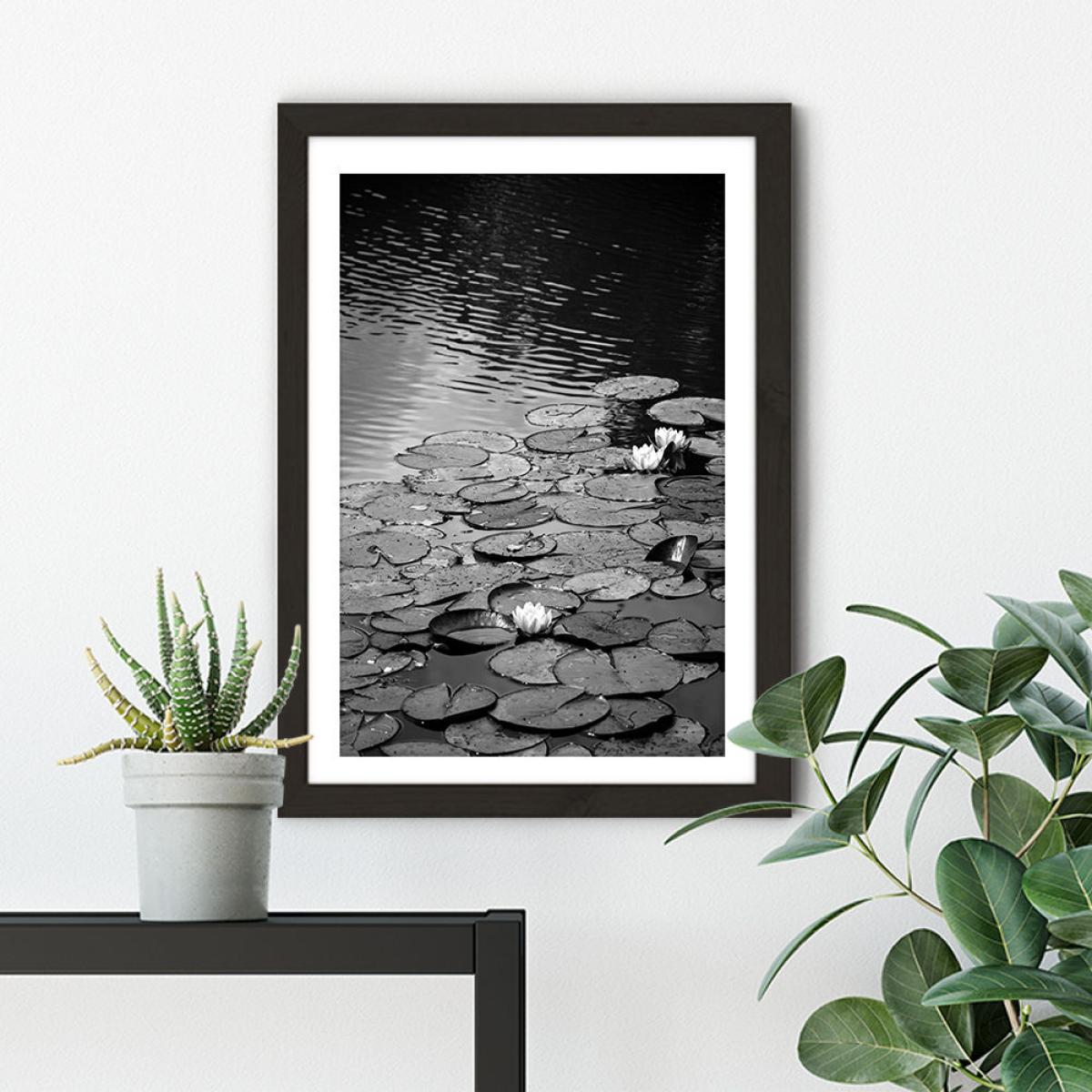 Floating on The Water Art Print Black Frame – image 6