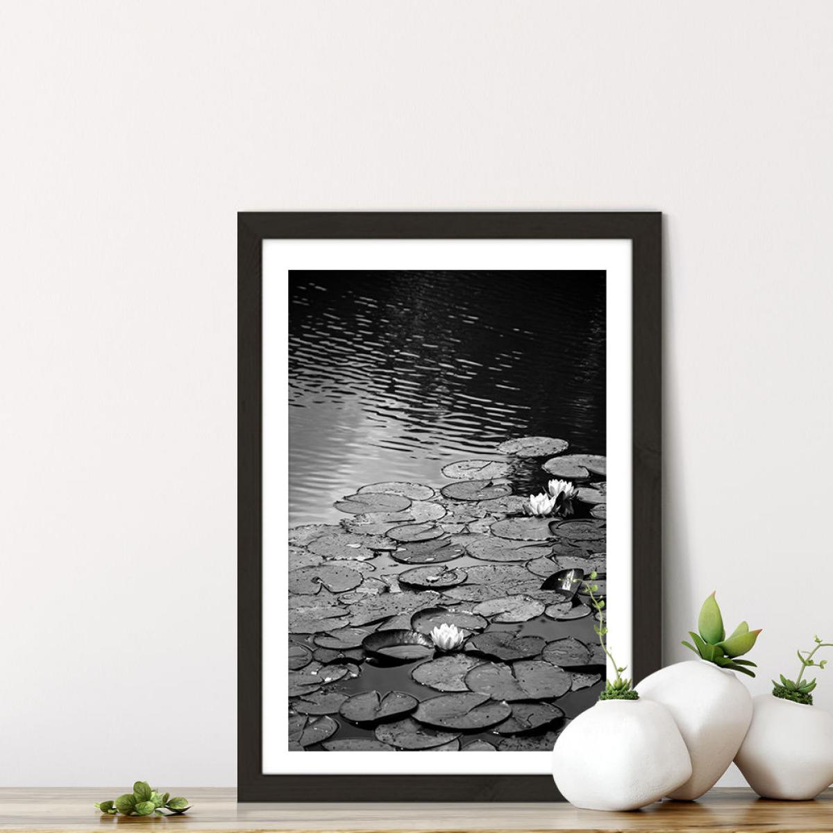 Floating on The Water Art Print Black Frame – image 7