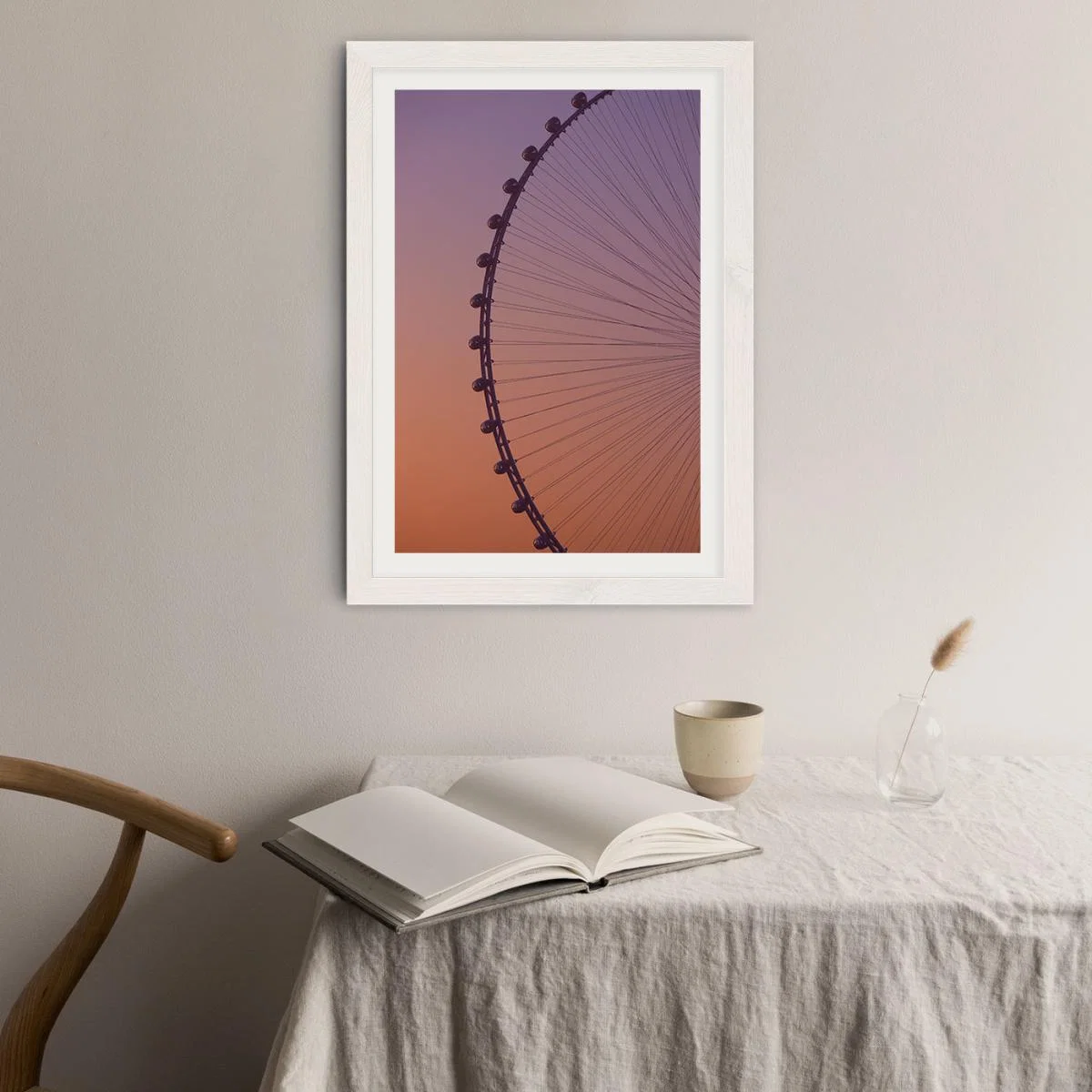 Ain Dubai Art Print White Frame – image 2