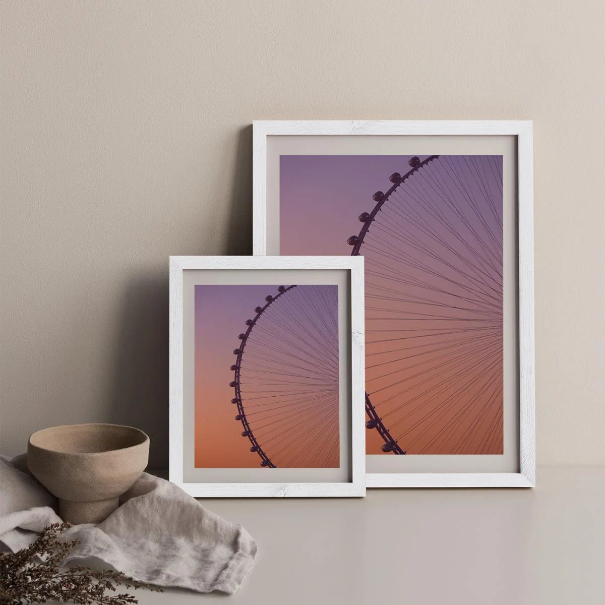 Ain Dubai Art Print White Frame – image 11
