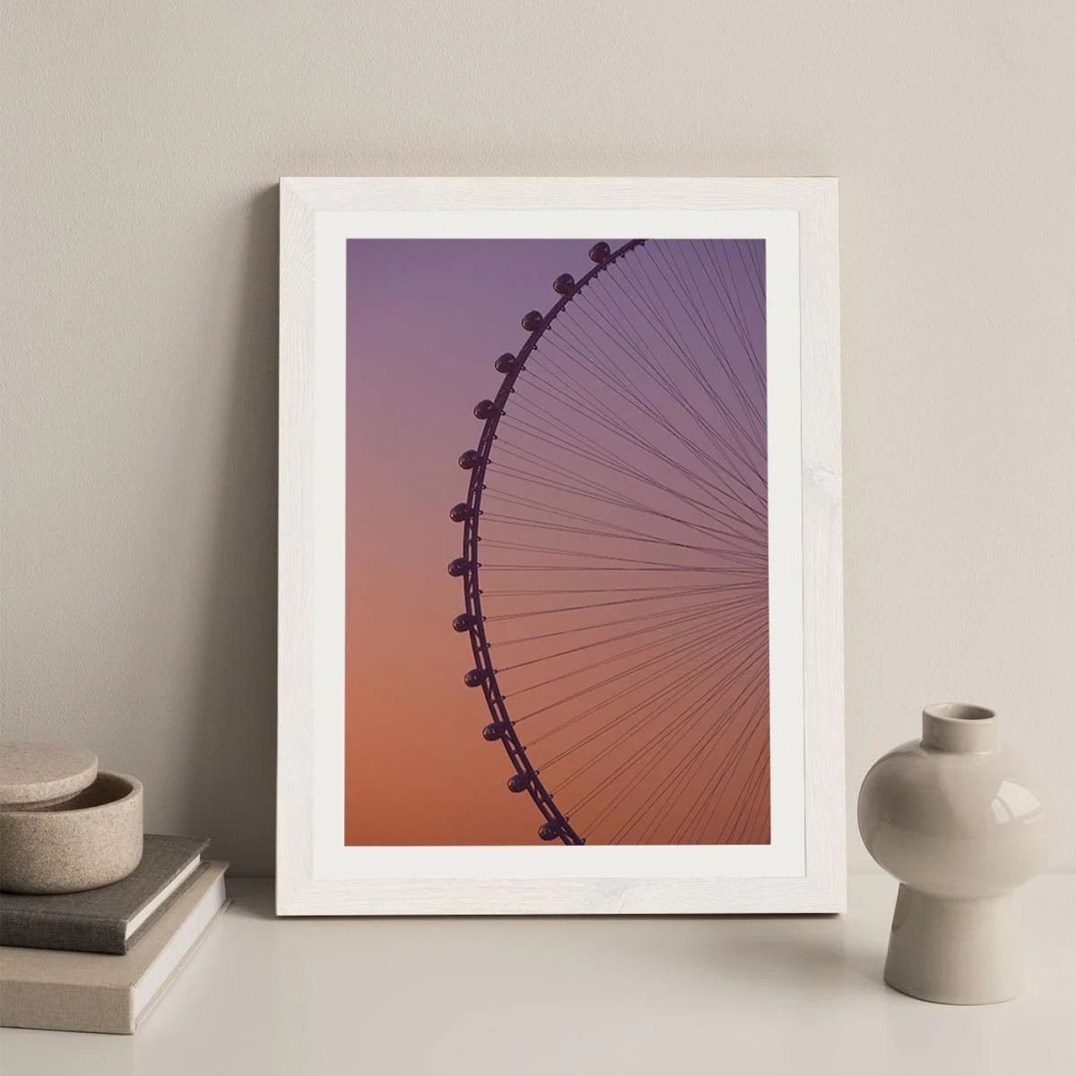 Ain Dubai Art Print White Frame – image 4