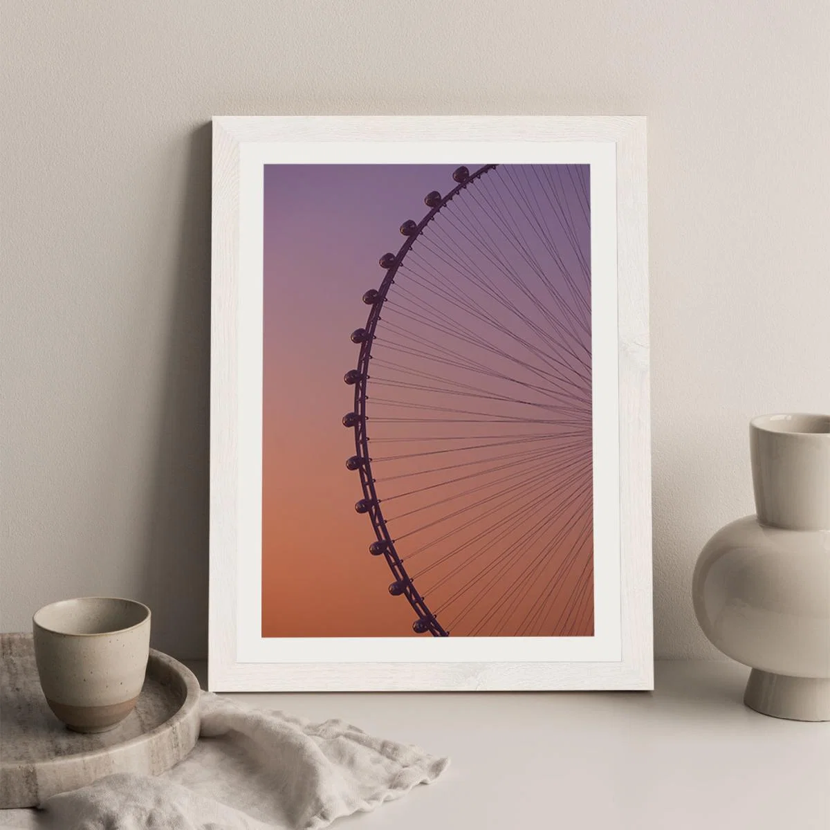 Ain Dubai Art Print White Frame – image 5
