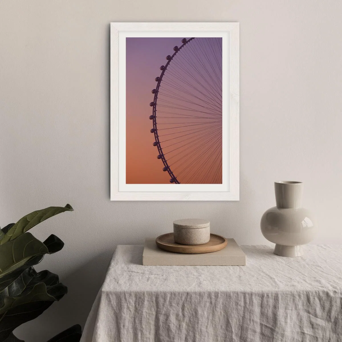 Ain Dubai Art Print White Frame – image 6