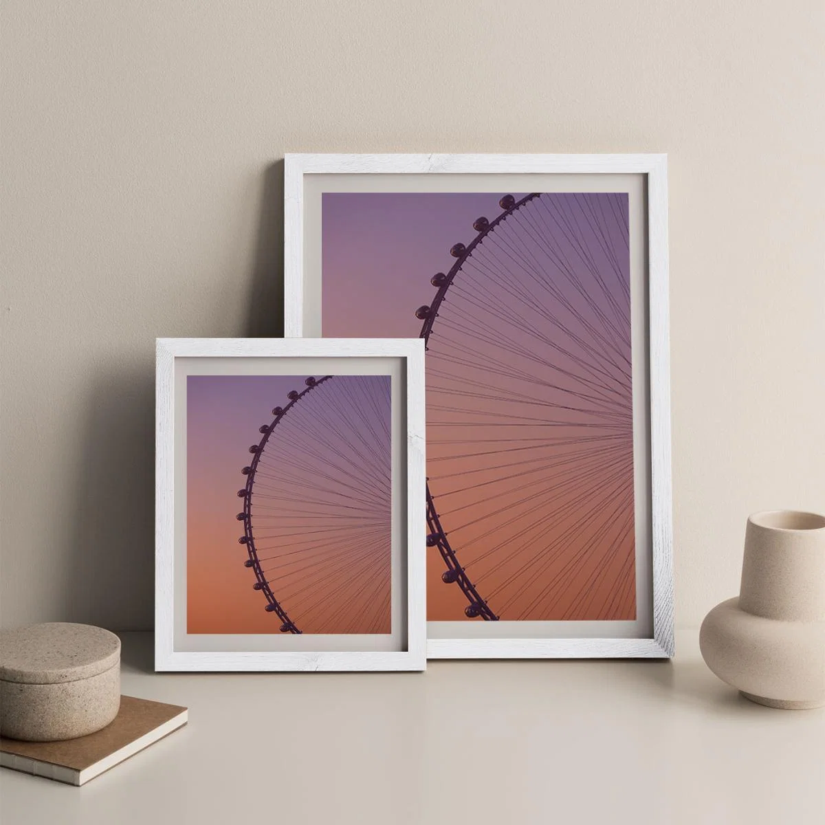 Ain Dubai Art Print White Frame – image 7