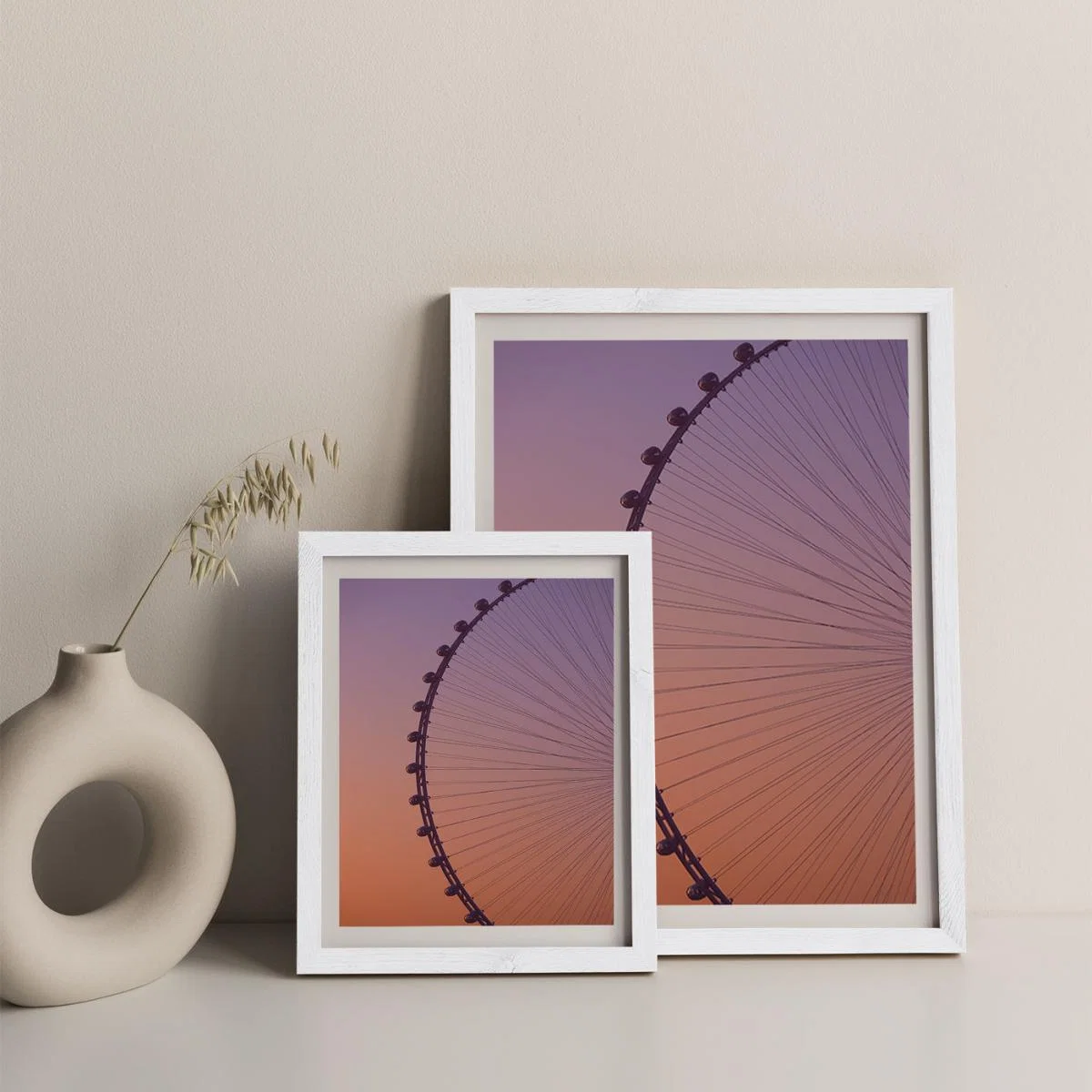Ain Dubai Art Print White Frame – image 9
