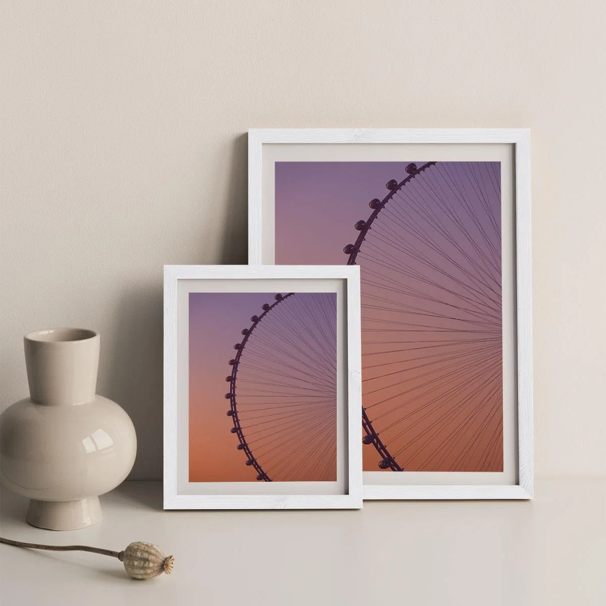 Ain Dubai Art Print White Frame – image 10