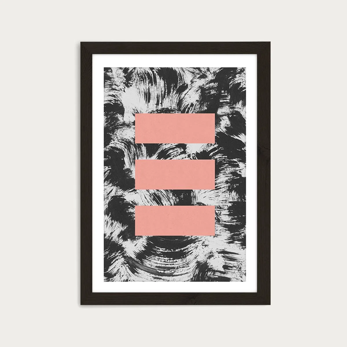 Blocks No. 1 Art Print Black Frame – image 1