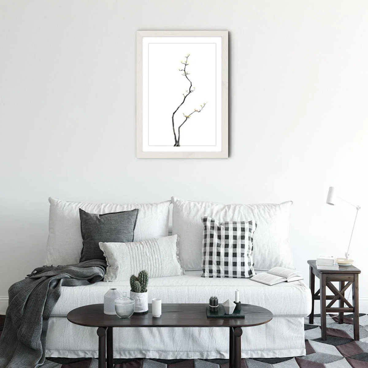 Bonsai Tree 3 Art Print White Frame – image 2