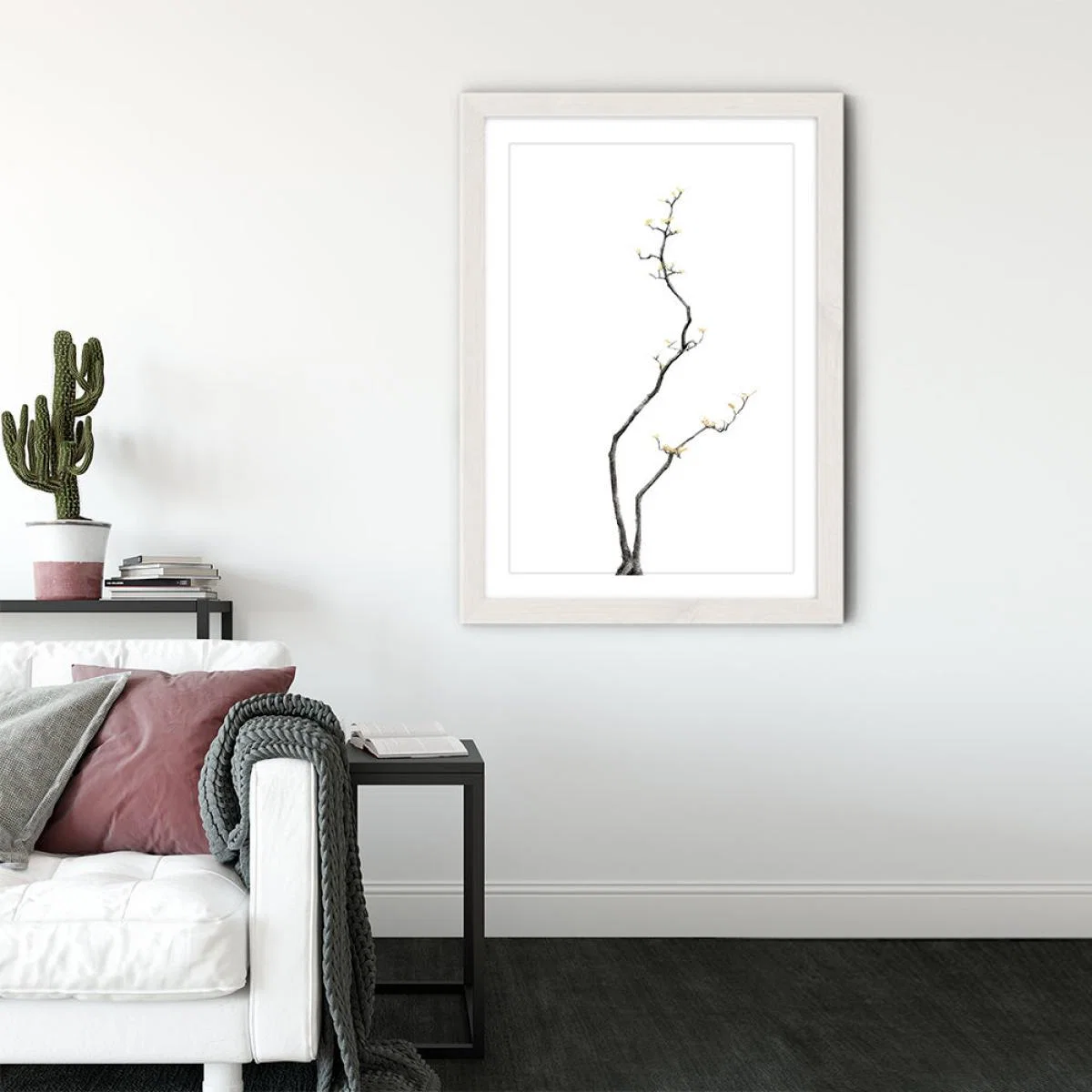 Bonsai Tree 3 Art Print White Frame – image 3