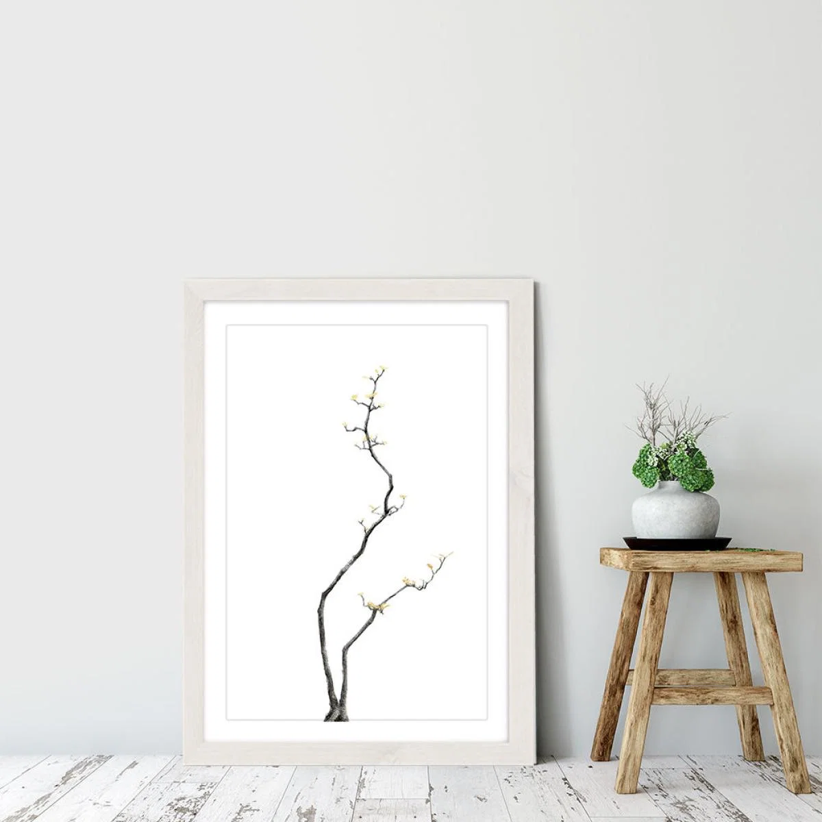 Bonsai Tree 3 Art Print White Frame – image 6