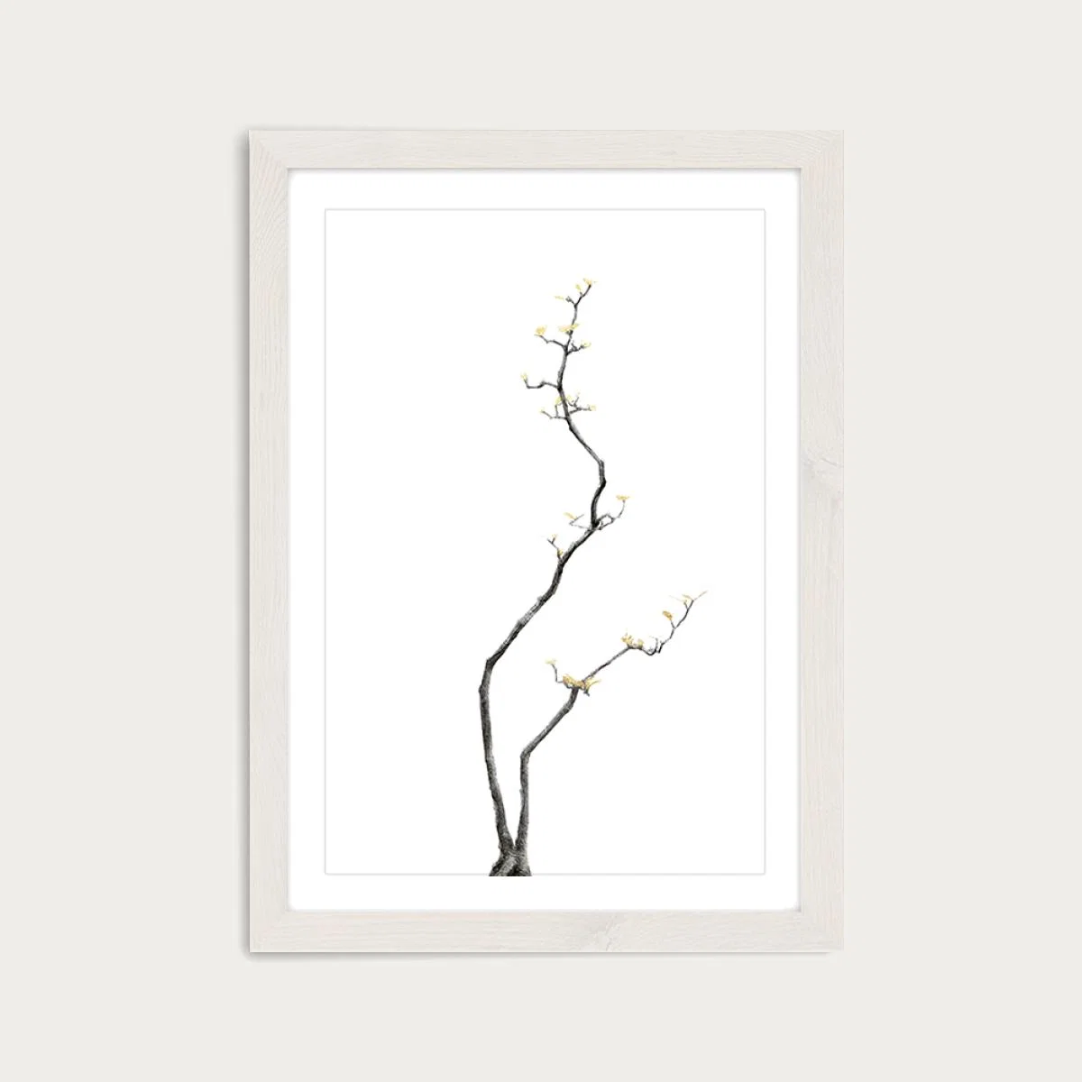 Bonsai Tree 3 Art Print White Frame – image 1