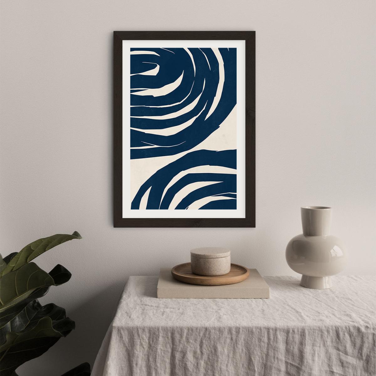 Swirls No 02 Art Print Black Frame – image 5