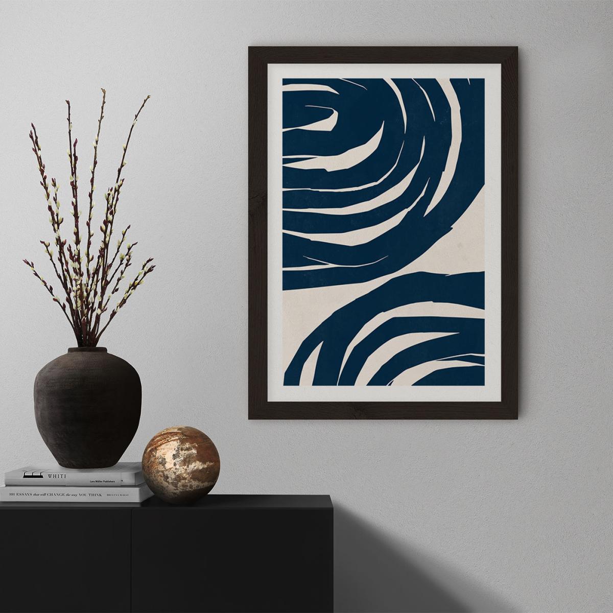 Swirls No 02 Art Print Black Frame – image 7