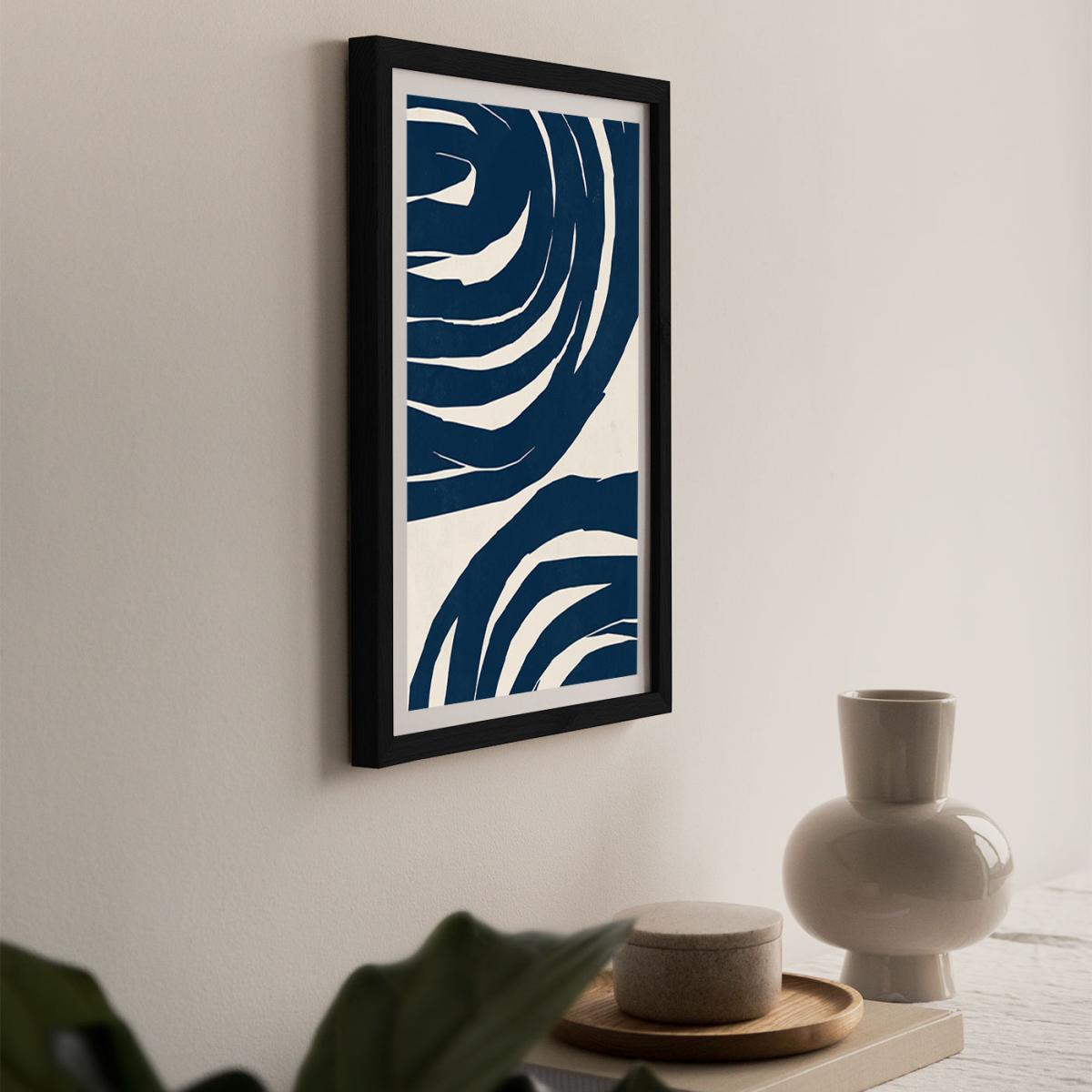 Swirls No 02 Art Print Black Frame – image 8