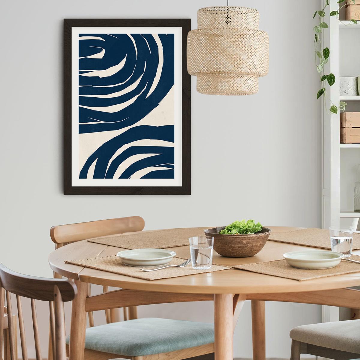 Swirls No 02 Art Print Black Frame – image 9