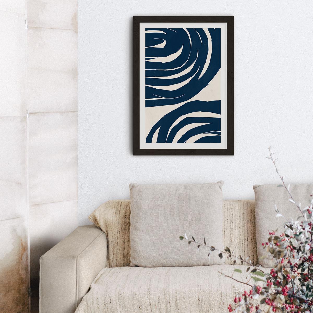 Swirls No 02 Art Print Black Frame – image 10