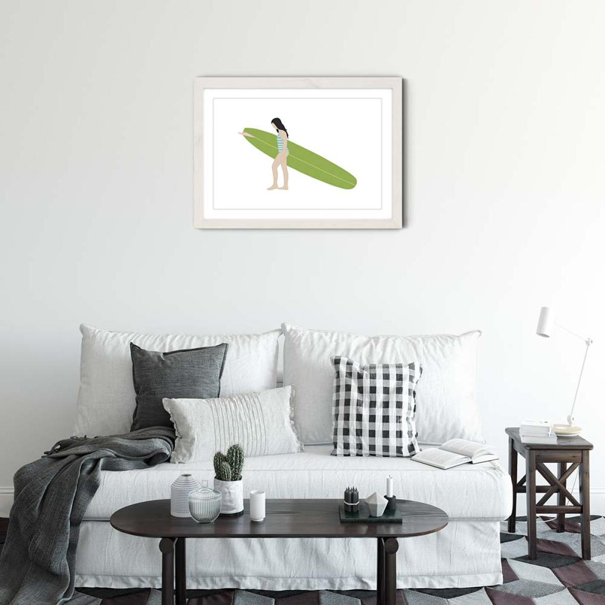 Blossom Art Print White Frame – image 2
