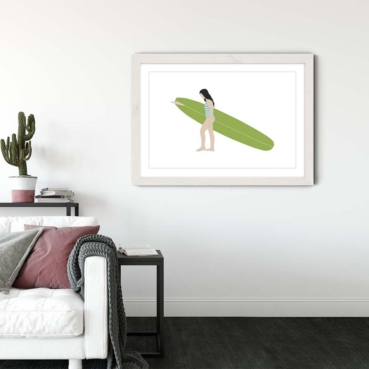 Blossom Art Print White Frame – image 3