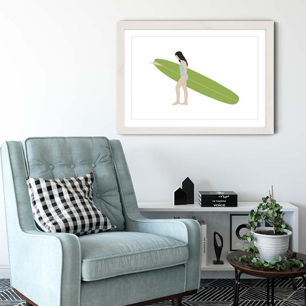 Blossom Art Print White Frame – image 4