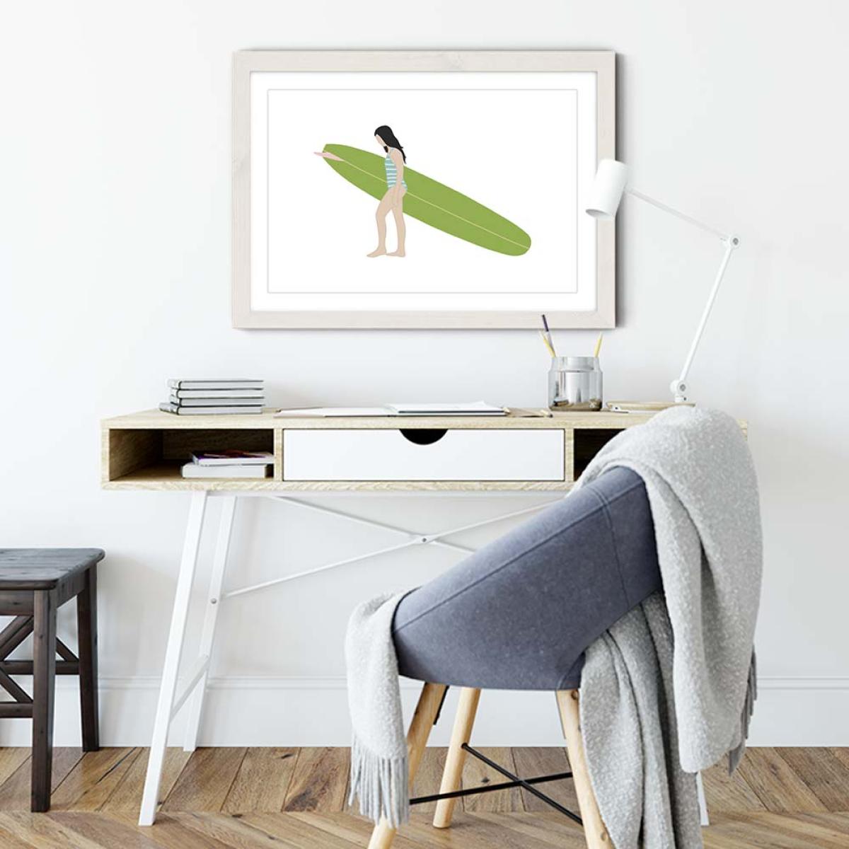 Blossom Art Print White Frame – image 5
