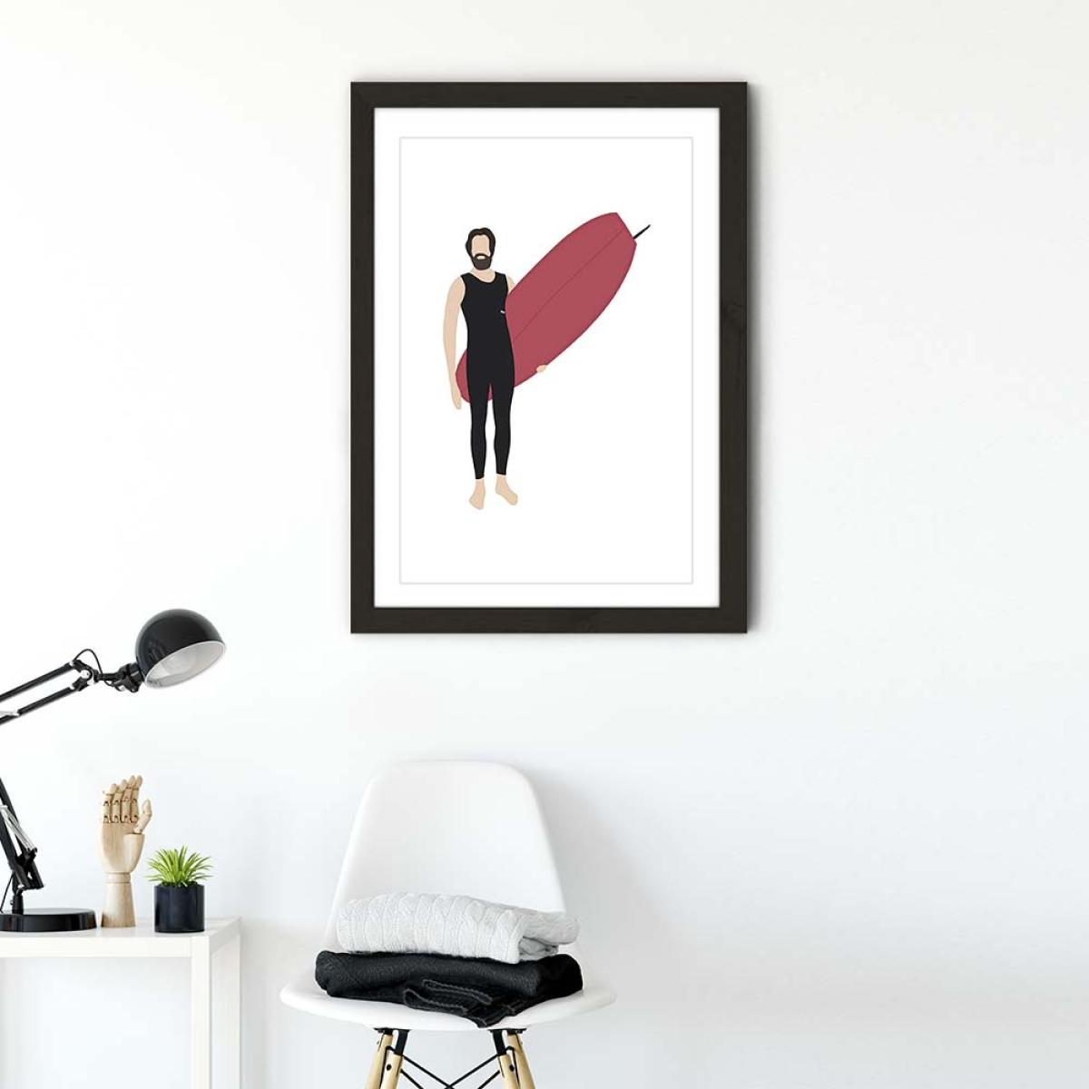 Shep Art Print Black Frame – image 2