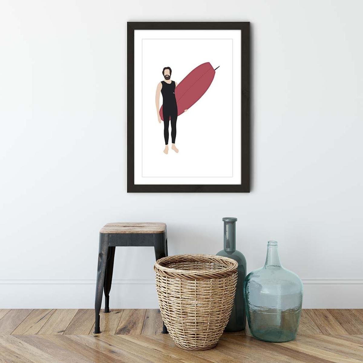 Shep Art Print Black Frame – image 3