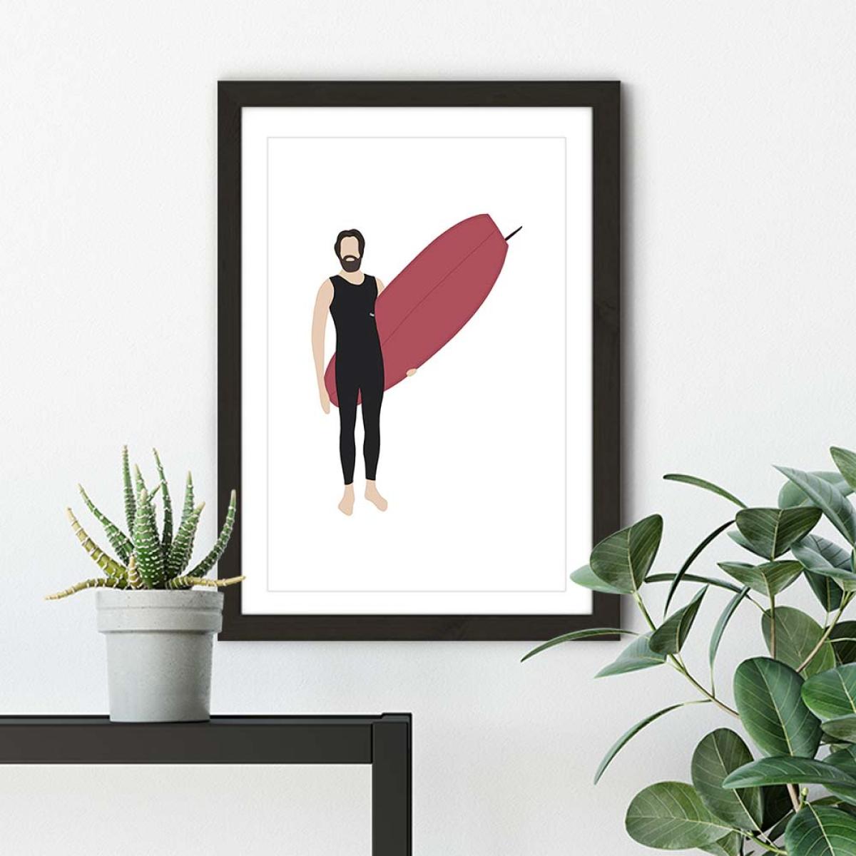 Shep Art Print Black Frame – image 5