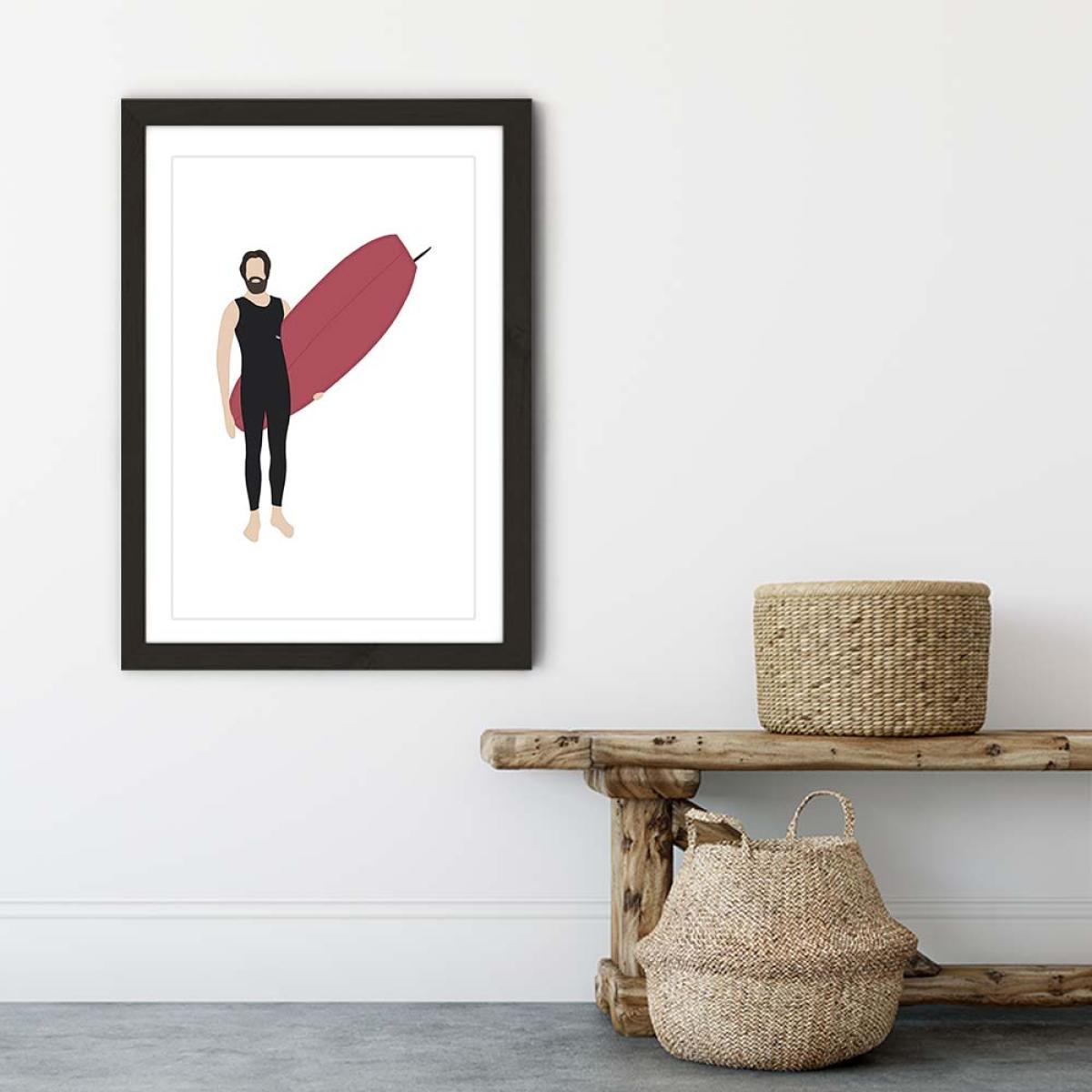 Shep Art Print Black Frame – image 6