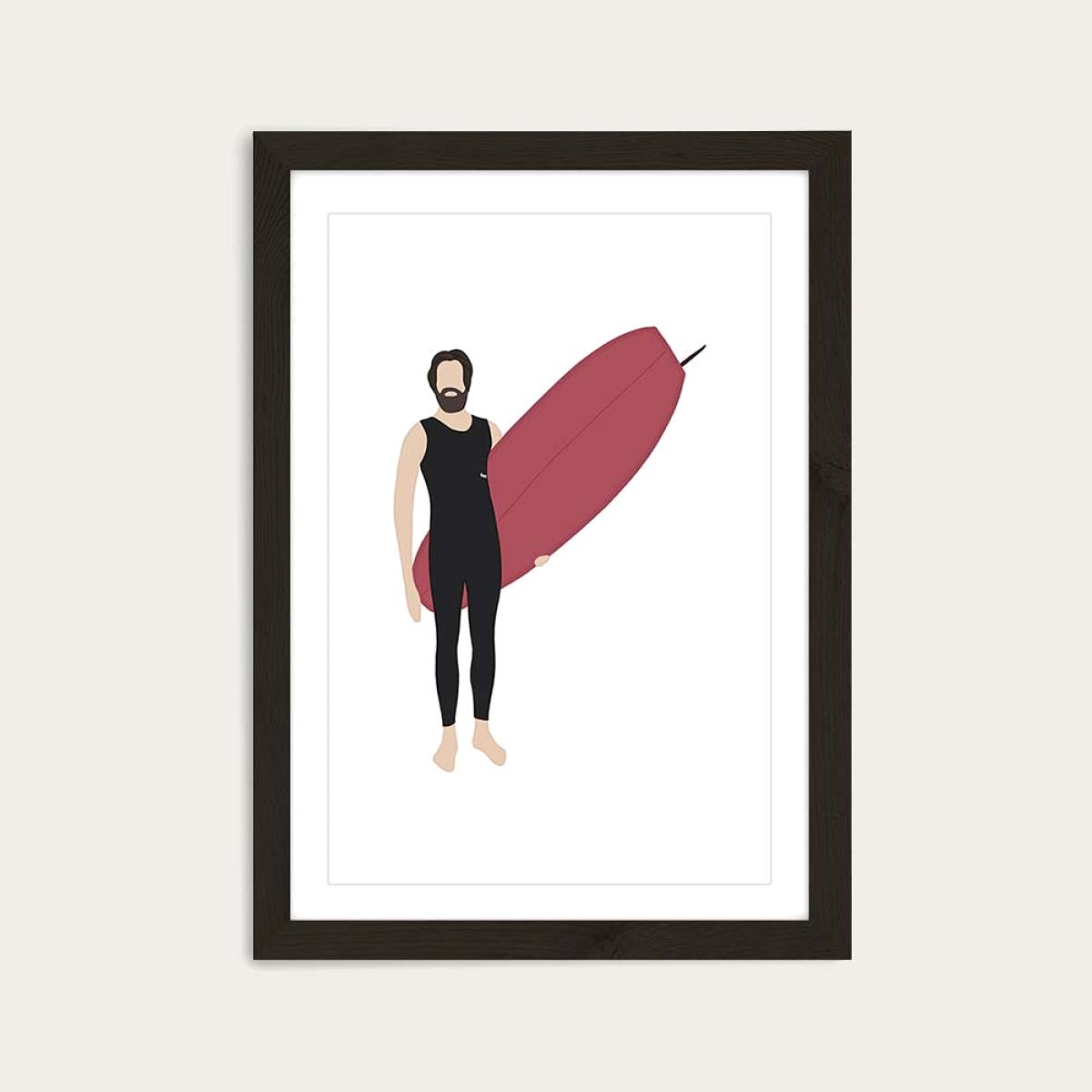 Shep Art Print Black Frame – image 1