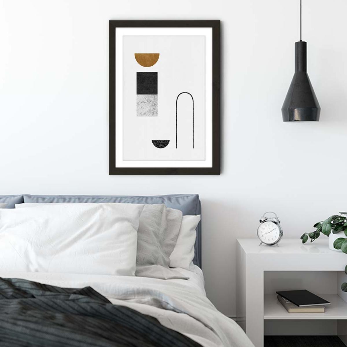 Abstract Geometric IV Art Print Black Frame – image 4