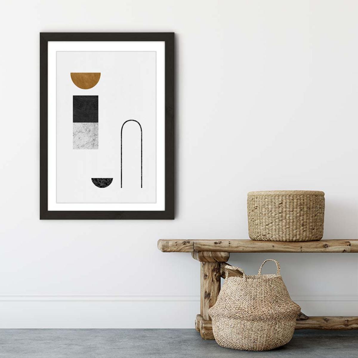 Abstract Geometric IV Art Print Black Frame – image 6