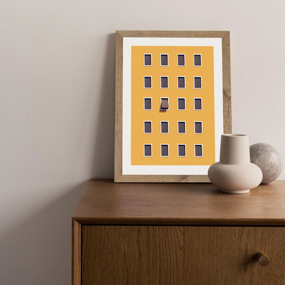 Open Mind Art Print Oak Frame – image 2