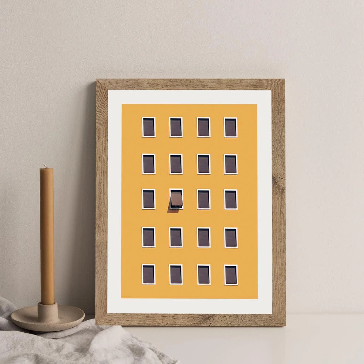 Open Mind Art Print Oak Frame – image 4